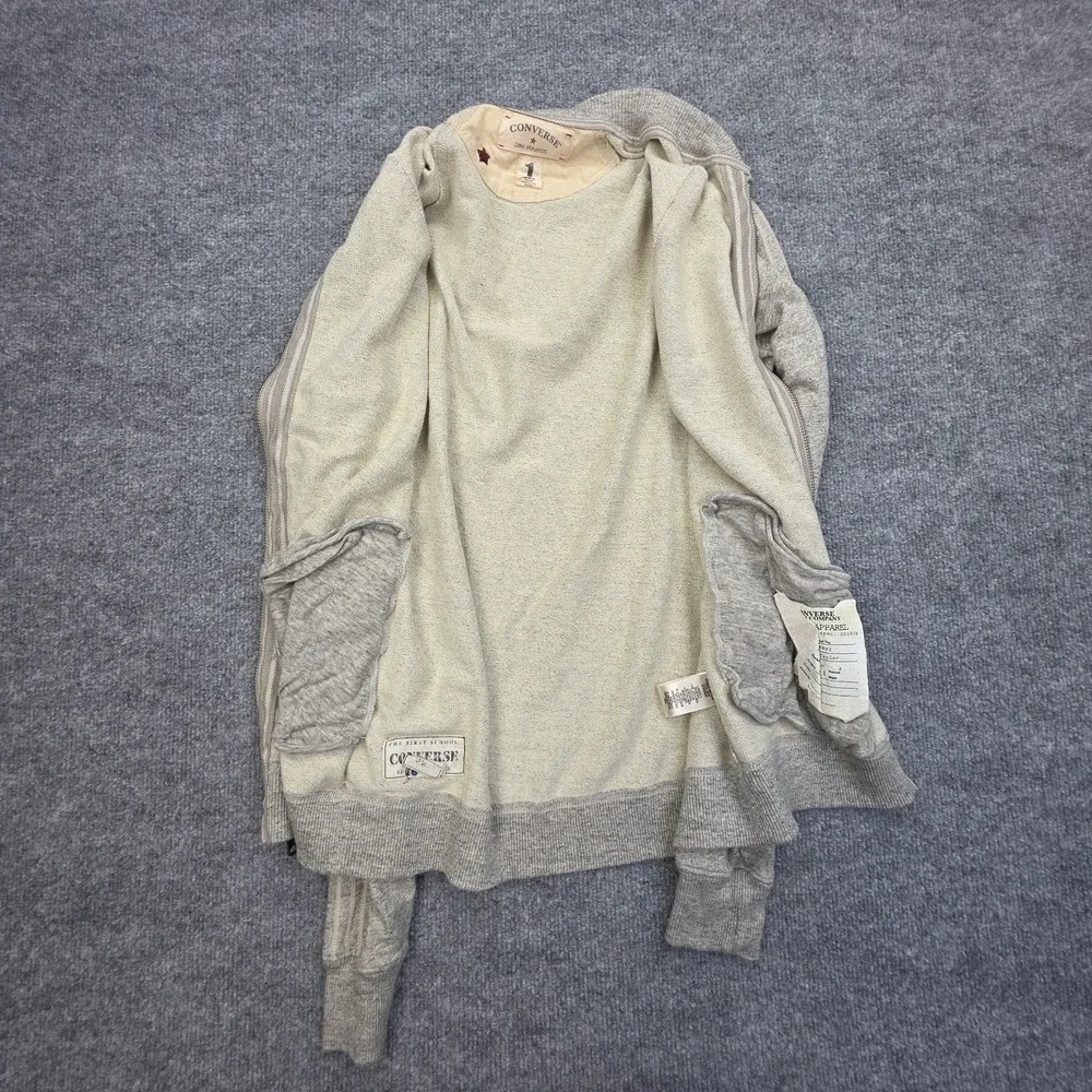 Converse x John Varvatos Zip Sweatshirt Jacket Men's Small Gray